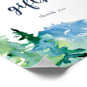 ロッキー山のカードとギフトのサイン ポスター (角)