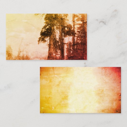 ロッキー山の名刺テンプレート写真アート 名刺 (正面/裏面)