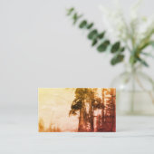 ロッキー山の名刺テンプレート写真アート 名刺 (スタンド正面)