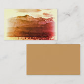 ロッキー山の名刺テンプレート写真アート 名刺 (正面/裏面)