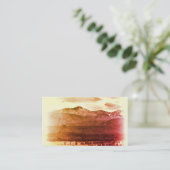 ロッキー山の名刺テンプレート写真アート 名刺 (スタンド正面)