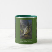 ロッキー山の滝（1898年）アルバート・ビエルスタッド マグカップ (中央)