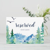 ロッキー山の目的地の結婚式の予約看板 (スタンド正面)