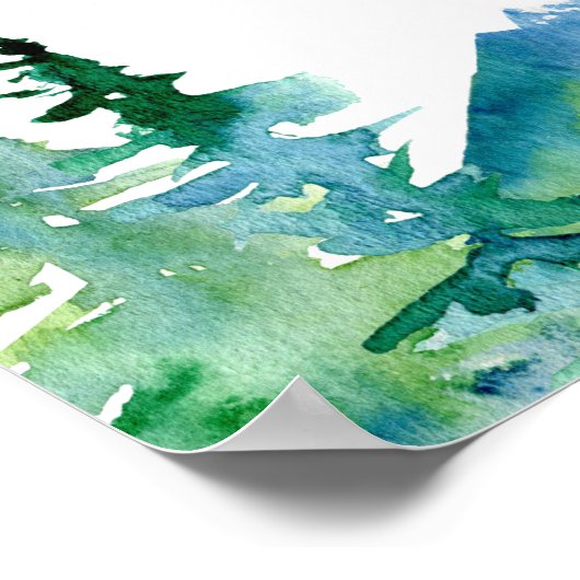 ロッキー山の目的地の結婚式へようこそ ポスター (角)