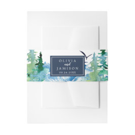 ロッキー山の目的地ウェディングベリーバンド 招待状ベリーバンド