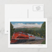 ロッキー山ロケット（列車）、ピークピーク、コロラド ポストカード (正面/裏面)