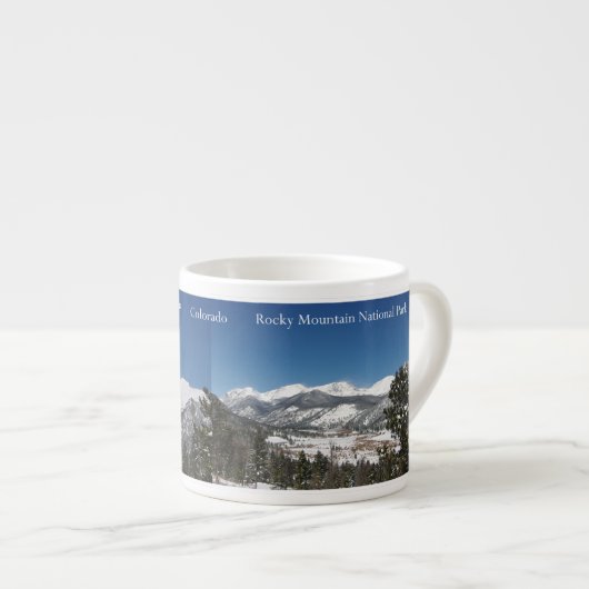 ロッキー山国立公園のエスプレッソのマグ エスプレッソカップ (正面右)