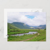 ロッキー山国立公園の牧草地 ポストカード (正面/裏面)