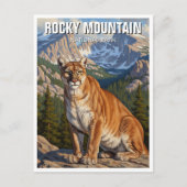 ロッキー山国立公園旅行のクーガー ポストカード (正面)