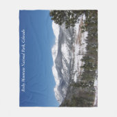 ロッキー山国立公園毛布 フリースブランケット (正面)