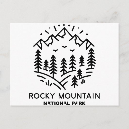 ロッキー山国立公園 シーズンポストカード (正面)