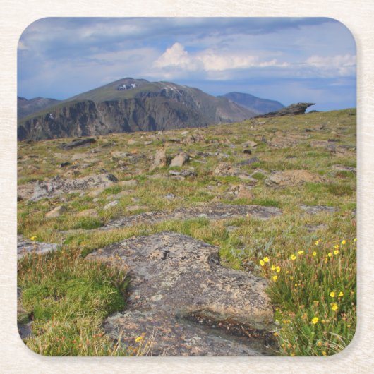 ロッキー山国立公園 スクエアペーパーコースター (正面)