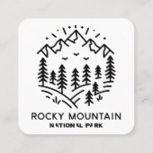ロッキー山国立公園 スクエア名刺 (裏面)