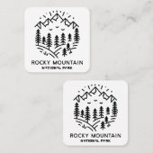 ロッキー山国立公園 スクエア名刺 (正面/裏面)