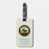 ロッキー山国立公園 ラゲッジタグ (裏面縦)