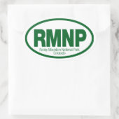 ロッキー山国立公園 楕円形シール (バッグ)