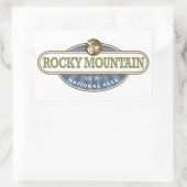 ロッキー山国立公園 長方形シール (バッグ)