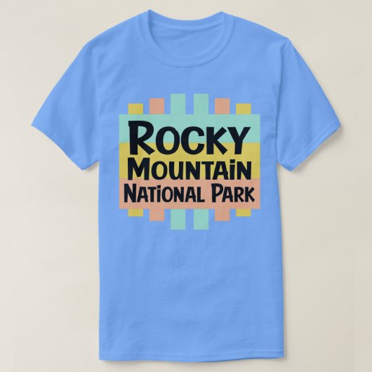 ロッキー山国立公園 Tシャツ (デザイン正面)