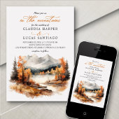 ロッキー山秋結婚の 招待状