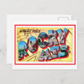 ロッキー山脈からのヴィンテージの挨拶 ポストカード (正面/裏面)