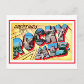 ロッキー山脈からのヴィンテージの挨拶 ポストカード (正面)