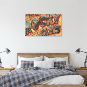 ロッキー山脈からの挨拶 キャンバスプリント (インサイチュ (寝室))