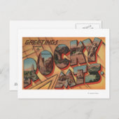 ロッキー山脈からの挨拶 ポストカード (正面/裏面)