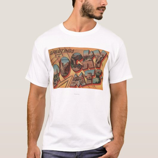 ロッキー山脈からの挨拶 Tシャツ (正面)