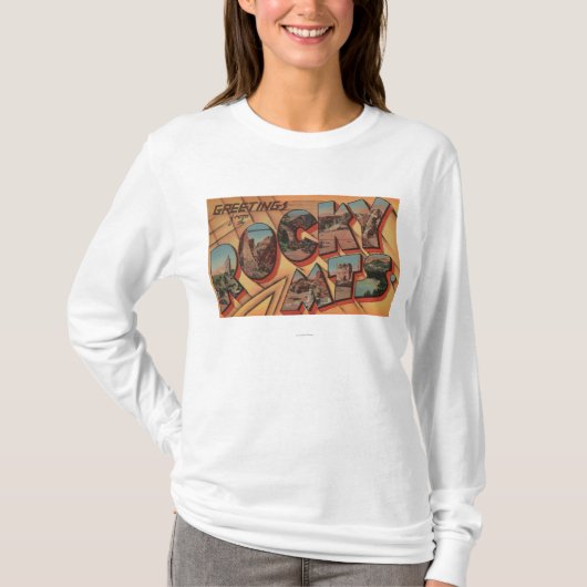 ロッキー山脈からの挨拶 Tシャツ (正面)