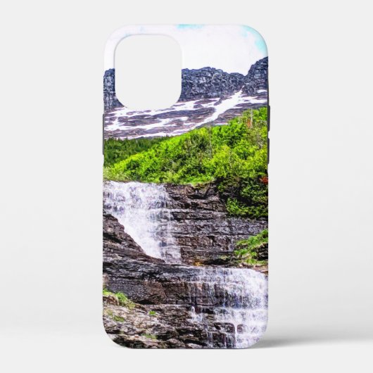 ロッキー山脈から氷の融けた滝が突破 Case-Mate iPhoneケース (裏面)