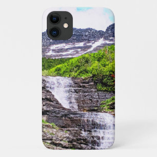 ロッキー山脈から氷の融けた滝が突破 iPhone 11 ケース