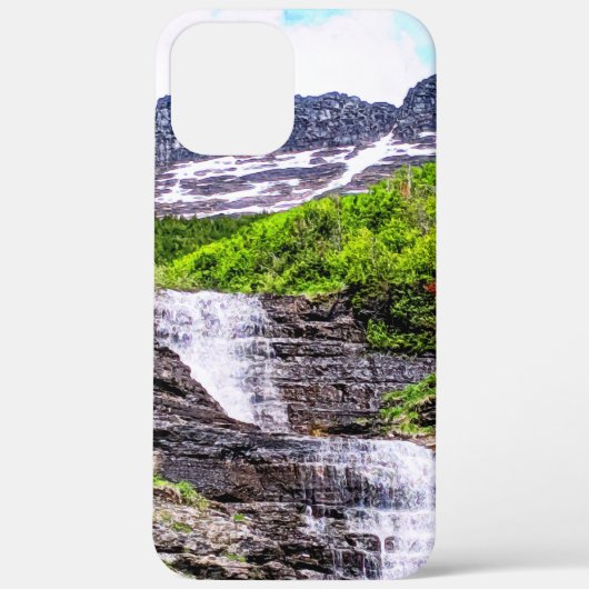ロッキー山脈から氷の融けた滝が突破 Case-Mate iPhoneケース (裏面)