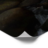 ロッキー山脈で秋のアルベルタ滝 ポスター (角)