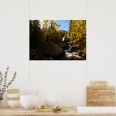 ロッキー山脈で秋のアルベルタ滝 ポスター (キッチン)