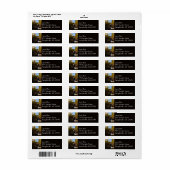 ロッキー山脈で秋のアルベルタ滝 ラベル (フルシート)