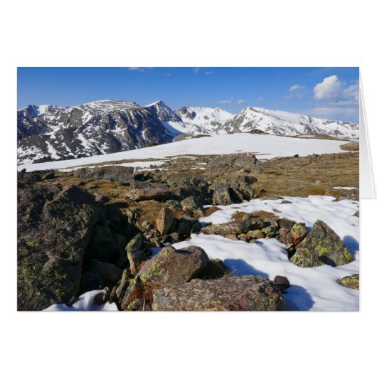 ロッキー山脈で融ける雪 (正面横)