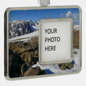 ロッキー山脈で融ける雪 シルバープレートフレームオーナメント (右)