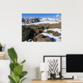 ロッキー山脈で融ける雪 ポスター (ホームオフィス)