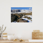 ロッキー山脈で融ける雪 ポスター (キッチン)