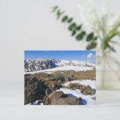 ロッキー山脈で融ける雪 ポストカード (スタンド正面)