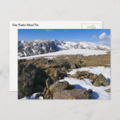 ロッキー山脈で融ける雪 ポストカード (正面/裏面)