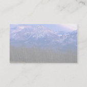 ロッキー山脈のふもとの小丘の《植物》アスペンの森林、Albe 名刺 (裏面)