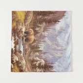 ロッキー山脈のグリズリーベア/ AF-006bear,g タペストリー (正面(横))