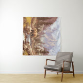 ロッキー山脈のグリズリーベア/ AF-006bear,g タペストリー (インサイチュ(横))