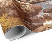 ロッキー山脈のグリズリーベア/ AF-006bear,g ラッピングペーパー (ロールコーナー)