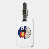 ロッキー山脈のパス ラゲッジタグ (正面縦)