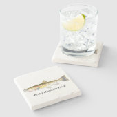 ロッキー山脈のマスの魚 ストーンコースター (横)