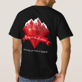 ロッキー山脈のルビー Tシャツ (裏面)