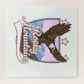 ロッキー山脈のロゴ ジグソーパズル (横)