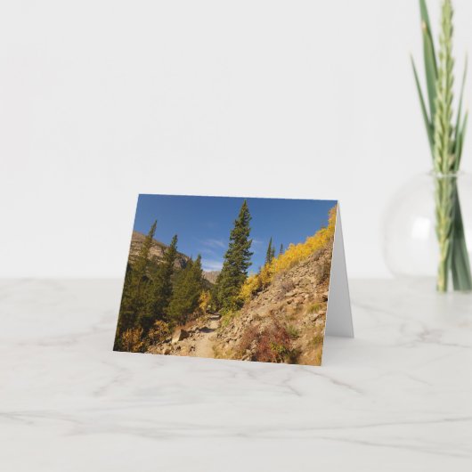 ロッキー山脈のロッチから出る道 カード (正面)